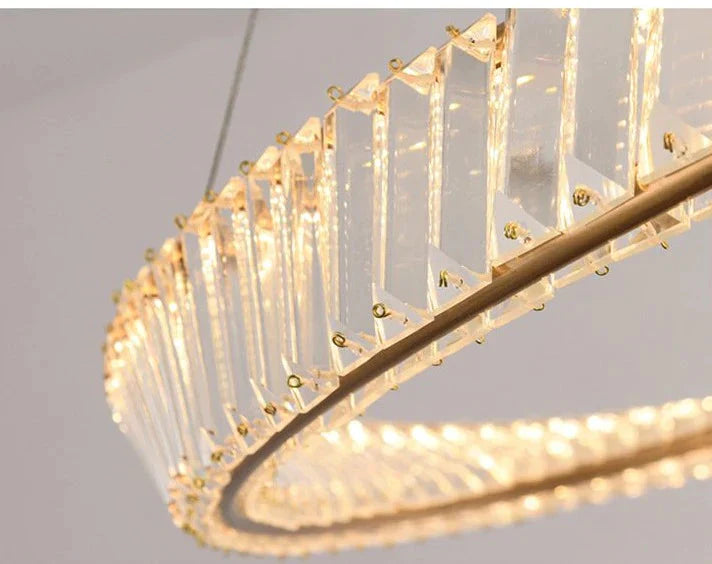 Creative Chandelier Simple American Crystal Living Room Lamp Pendant