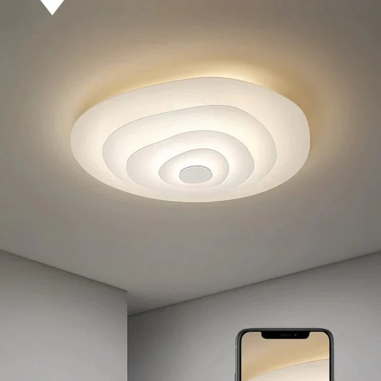 Nordic Living Room Lamp Modern Simple Design Sense Creative Geometry Master Bedroom Ripple Ceiling