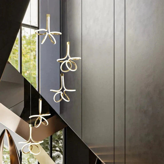 Modern Simple Restaurant Chandelier Personalized Living Room Bedroom Bedside Creative Staircase