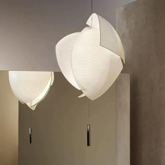 Creative Homestay Hotel Restaurant Lighting Retro Living Room Bedroom Fabric Chandelier Pendant