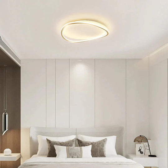 Bedroom Ceiling Lamp Minimalist Art Geometric Circular Master Led Creative Modern Room Lamps