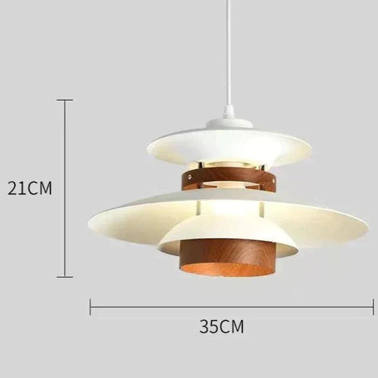 Nordic Walnut Restaurant Chandelier Simple Creative Solid Wood Bedroom Pendant