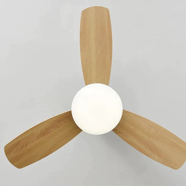 Children’s Wooden Leaf Fan Lamp Simple Living Room Dining Electric Chandelier Pendant