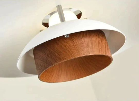 Nordic Walnut Restaurant Chandelier Simple Creative Solid Wood Bedroom Pendant