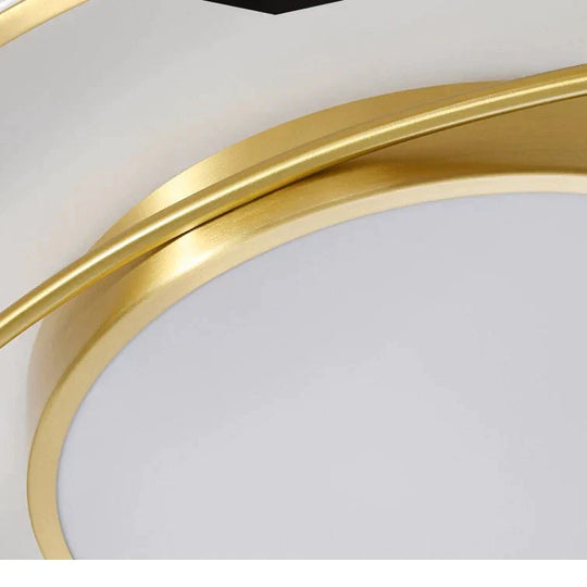 Copper Nordic Light In The Bedroom Simple Modern Led Ceiling Lamp Creative Personality Room