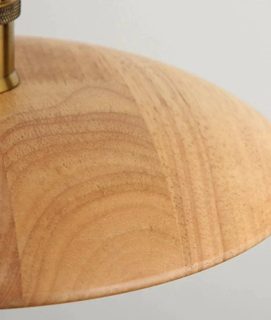 Nordic Solid Wood Lamp Restaurant Chandelier Single Head Art Pendant