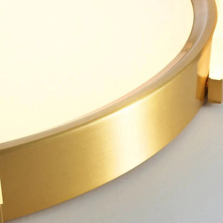 Modern Minimalist All - Copper Led Bedroom Study Ceiling Lamp