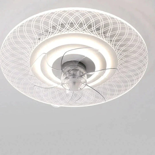 Ceiling Fan Lamp Bedroom Restaurant Creative Personality Ultra - Thin Invisible With