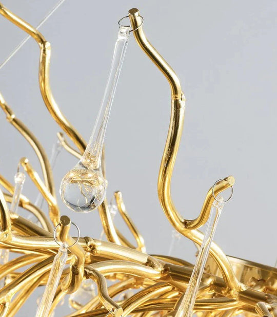 European Crystal Chandelier Luxury Villa Project Branch Lamp Pendant