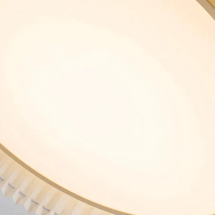 Pleated Simple Master Bedroom Lamp Romantic And Warm Artistic Design Round Ceiling