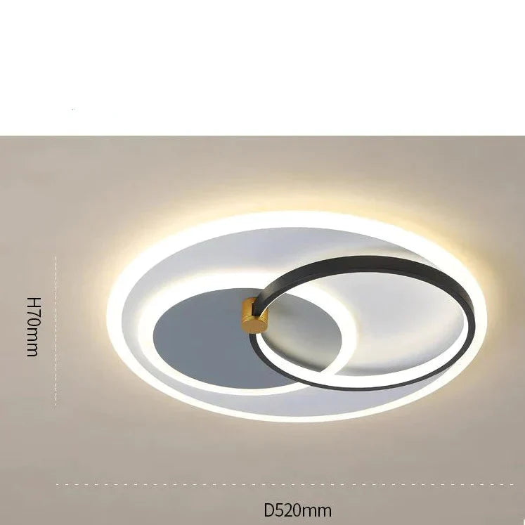 Nordic Living Room Lamp Led Ceiling Household Bedroom Dining Simple Modern Atmosphere Creative Net