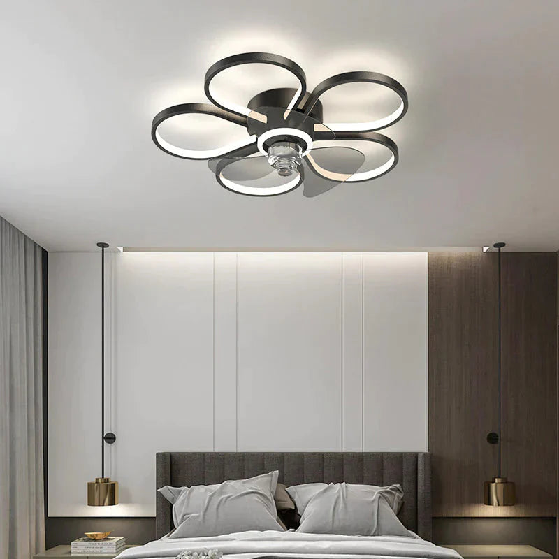 Luxury Ceiling Fan Lamp Bedroom Ultra - Thin Quiet Restaurant With Electric
