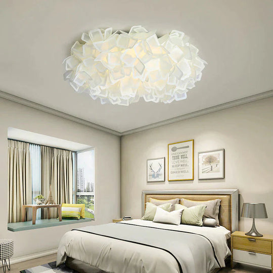 Simple Modern Ceiling Lamp With Living Room Warm And Romantic Flower Shaped