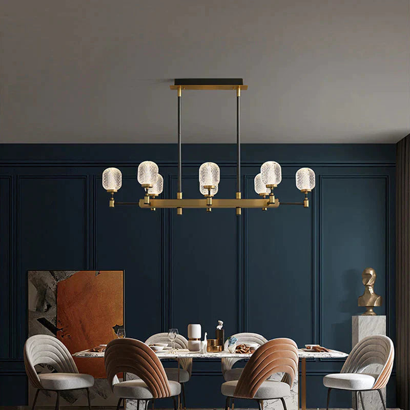 Copper Light Luxury Living Room Chandeliers Home Dining Lamps Pendant