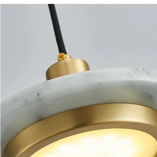 Nordic Postmodern Designer Simple Marble Chandelier Artistic Personality Bedroom Bedside Restaurant