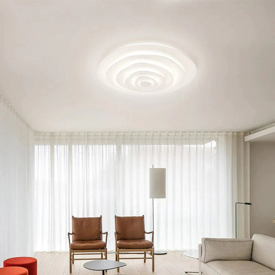 Nordic Living Room Lamp Modern Simple Design Sense Creative Geometry Master Bedroom Ripple Ceiling