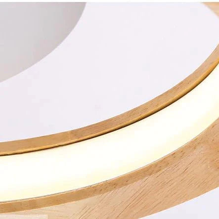 Simple Modern Atmosphere Solid Wood Ceiling Lamp Creative Bedroom Net Red Led Nordic Living Room