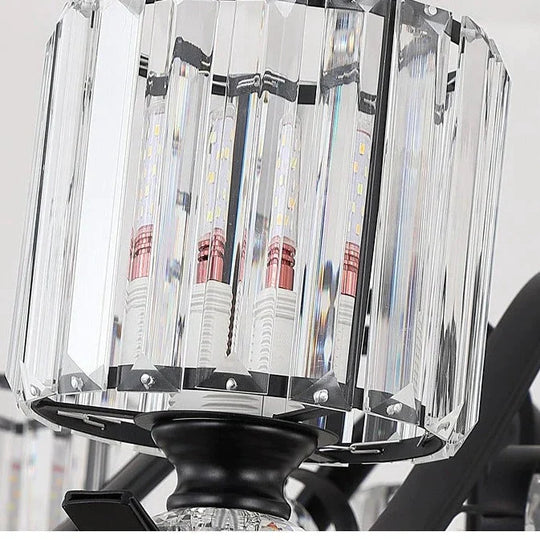 Living Room Crystal Chandelier Modern Simple Light Luxury Restaurant Atmospheric Lamp Pendant
