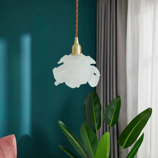 Brass Country B & Hotel Corridor Living Room Dining Minimalist Mini Flower Chandelier Pendant