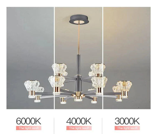 Modern Luxury Crystal Chandelier New Nordic Online Celebrity Creative Personality Pendant