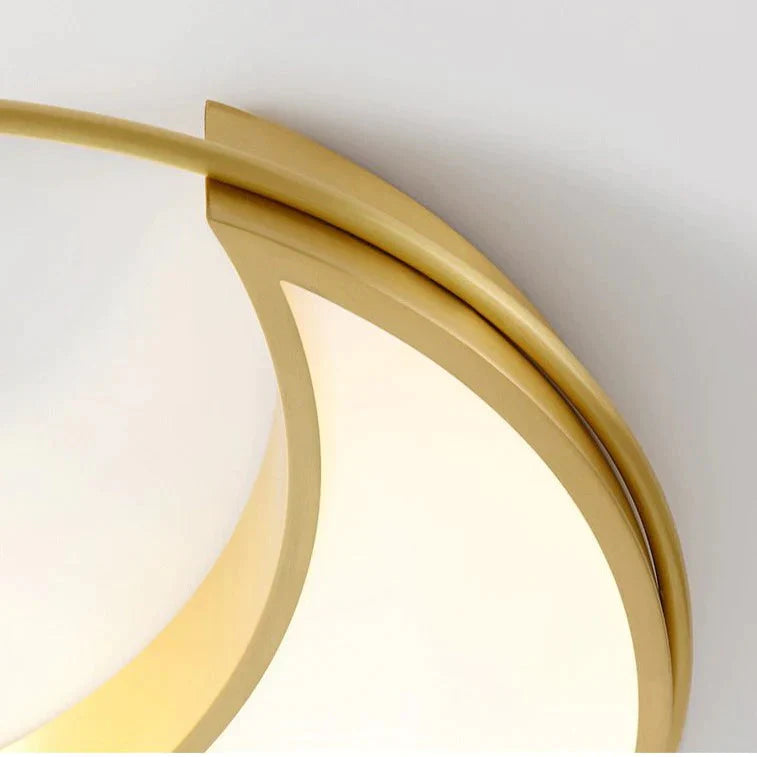 Copper Nordic Light In The Bedroom Simple Modern Led Ceiling Lamp Creative Personality Room