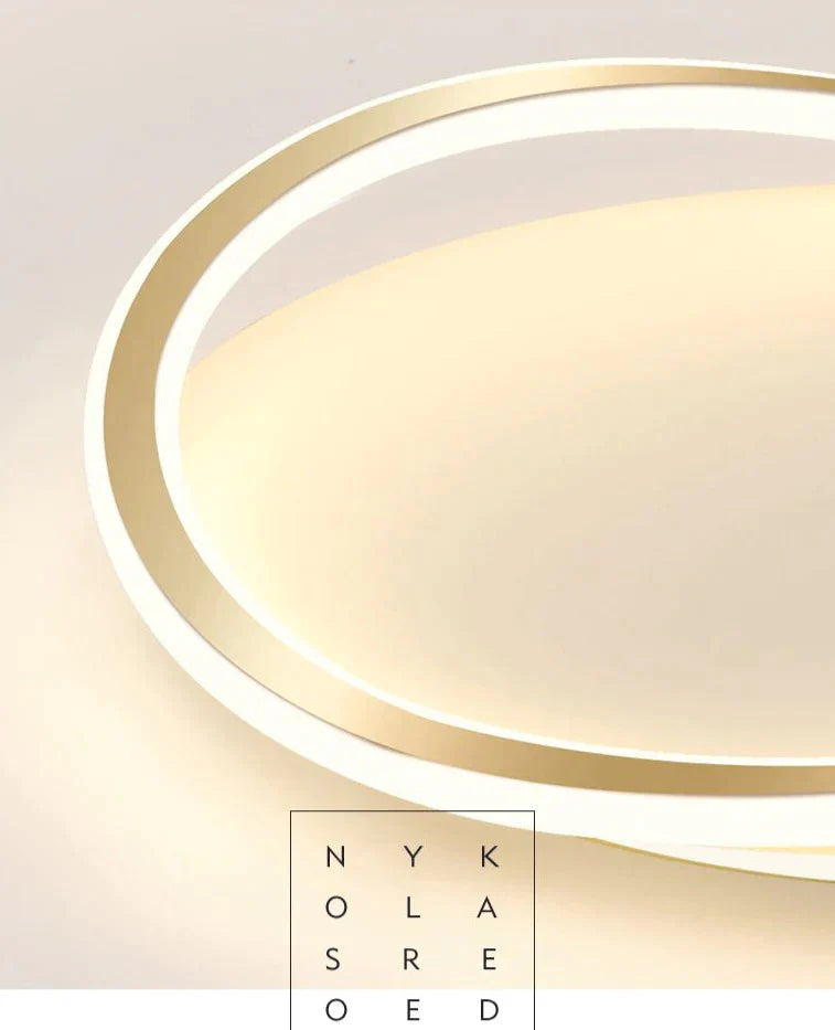 Bedroom Ceiling Lamp Minimalist Art Geometric Circular Master Led Creative Modern Room Lamps