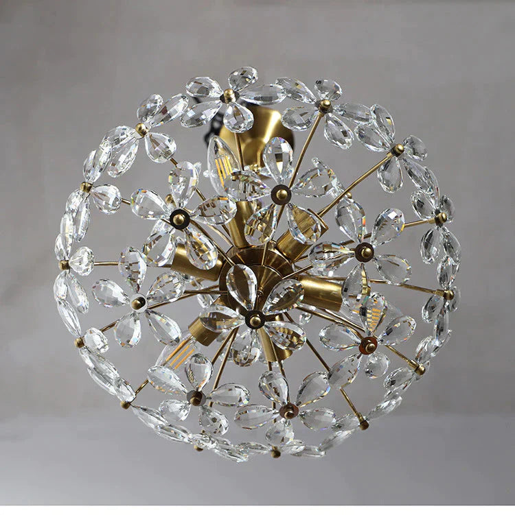Crystal Chandelier Garden American Retro Style Lamps Pendant