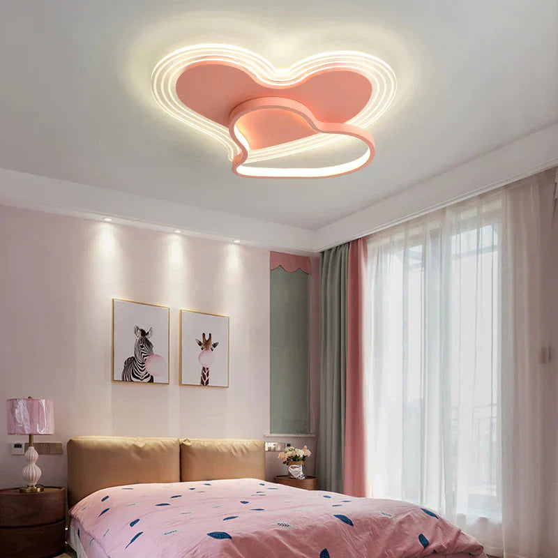 Simple Modern Warm And Romantic Bedroom Nordic Creative Personality Feather Loving Room Ceiling Lamp