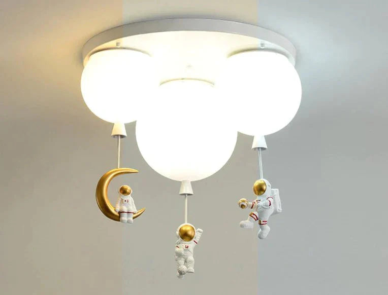 Creative Astronaut Children’s Room Lamp Bedroom Ceiling
