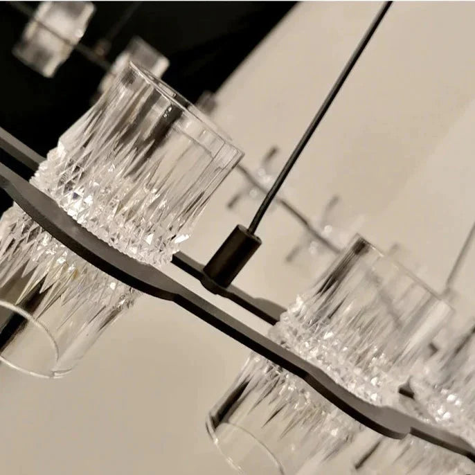 Modern Bedroom Living Room Dining Lamp Creative Personality Simple Ring Chandelier Pendant