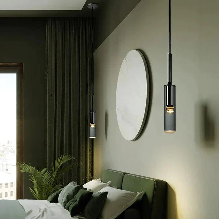 Modern Light Luxury Bedside Small Chandelier Single Head Hotel Room Minimalist Creative Wine Bottle