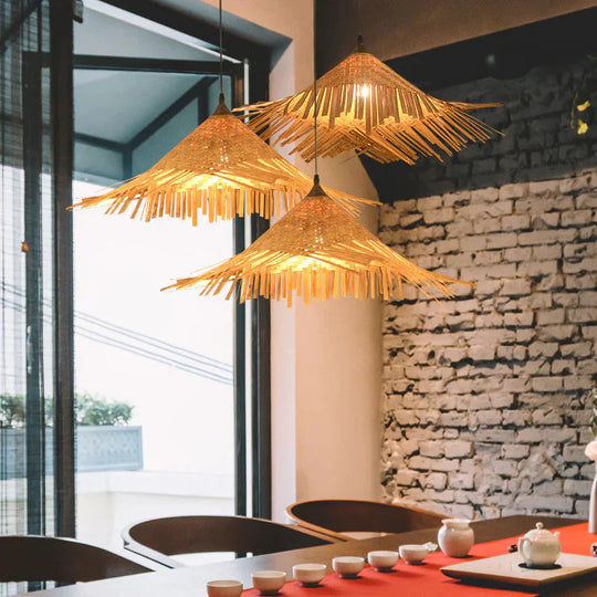Bamboo Chandelier Home Stay Lamp Pendant