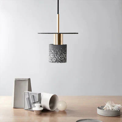 Terrazzo Lamp Indoor Simple Led Chandelier Coffee Shop Spherical Teahouse Office Cement Pendant