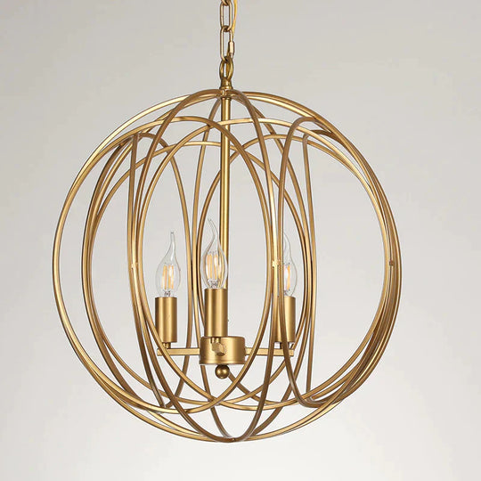 Chandelier Gold Balcony Corridor Lamp Pendant