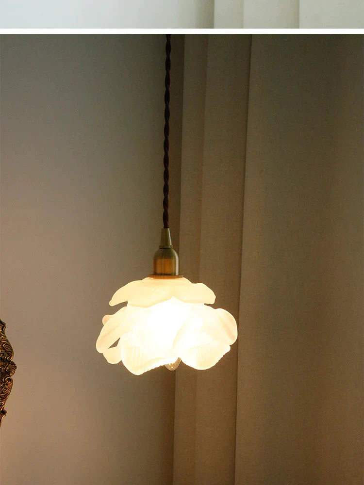 Brass Country B & Hotel Corridor Living Room Dining Minimalist Mini Flower Chandelier Pendant
