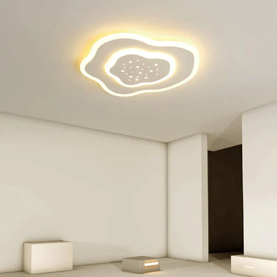 Creative Cloud Stars Ceiling Lamp Bedroom Room Modern Simple And Warm