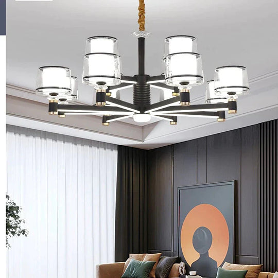 Simple Modern Living Room Lamp Atmospheric Household Arm Light Luxury Chandelier Pendant