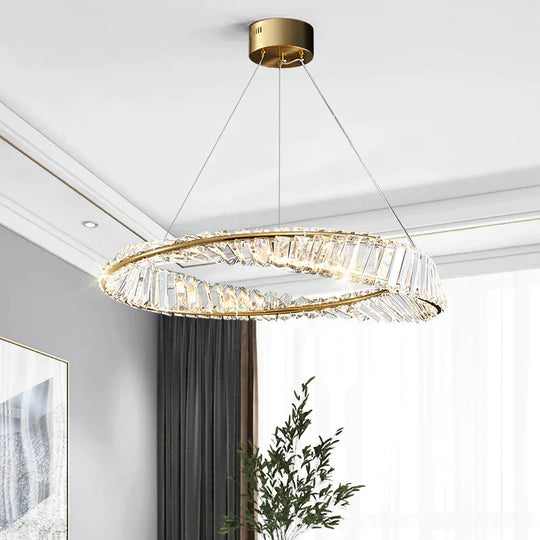 Creative Chandelier Simple American Crystal Living Room Lamp Pendant