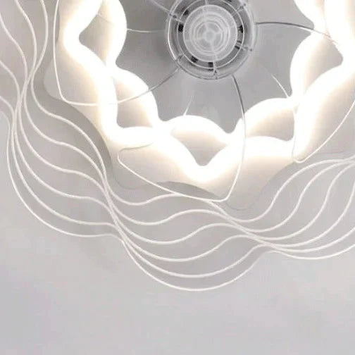 Ceiling Fan Lamp Bedroom Restaurant Creative Personality Ultra - Thin Invisible With