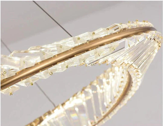 Creative Chandelier Simple American Crystal Living Room Lamp Pendant