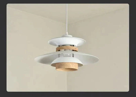 Nordic Walnut Restaurant Chandelier Simple Creative Solid Wood Bedroom Pendant