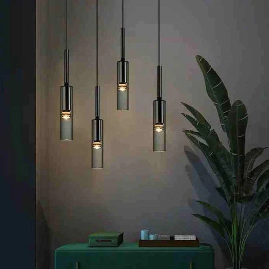 Modern Light Luxury Bedside Small Chandelier Single Head Hotel Room Minimalist Creative Wine Bottle