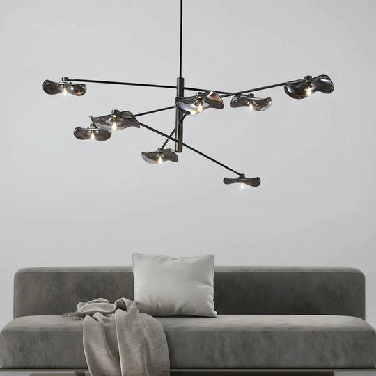 Modern New Special - Shaped Lotus Leaf Glass Branch Living Room Dining Bedroom Personalized