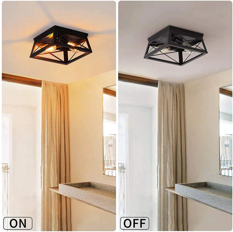 American Retro Industrial Wind Corridor Restaurant Ceiling Lamp