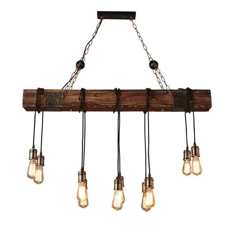 American Retro Boat Wooden Chandelier Creative Personalized Wooden Chandelier Pendant
