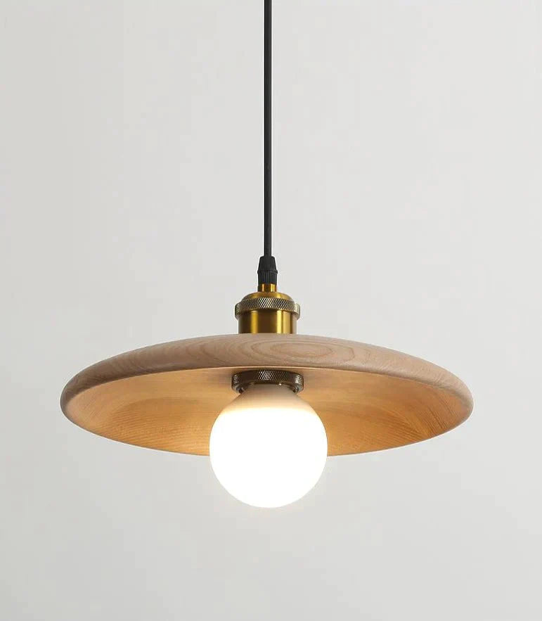 Nordic Solid Wood Lamp Restaurant Chandelier Single Head Art Pendant