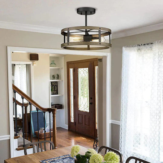 Ceiling Lamp Retro Industrial Wind Embedded Living Room Dining Bedroom Ceiling Lamp