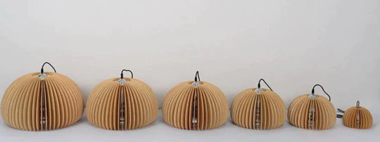 Retro Pumpkin Basswood Chandelier Atmosphere Lamp Pendant