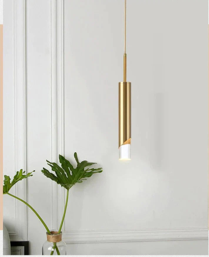 Single Head Bedside Chandelier Simple Personalized Small Pendant