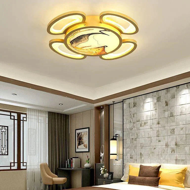 Ceiling Lamp Living Room Modern Simple Atmosphere Light Luxury Enamel Color Master Bedroom Full